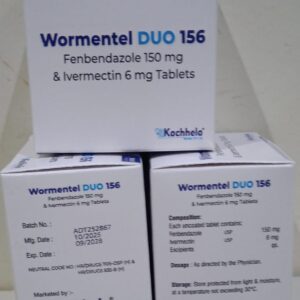 Fenbendazole 150mg & Ivermectin 6mg (Wormentel Duo 156 )